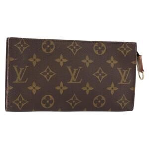 LOUIS VUITTON Monogram Bucket GM Accessory Pouch LV Auth th6540